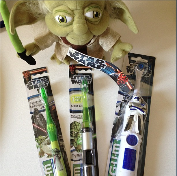 Gum sort des brosses à dents Star Wars