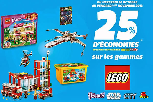 promo-auchan-LEGO 25 pourcent carte fidélité